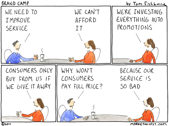 Improving Service Tom Fishburne Marketoonist